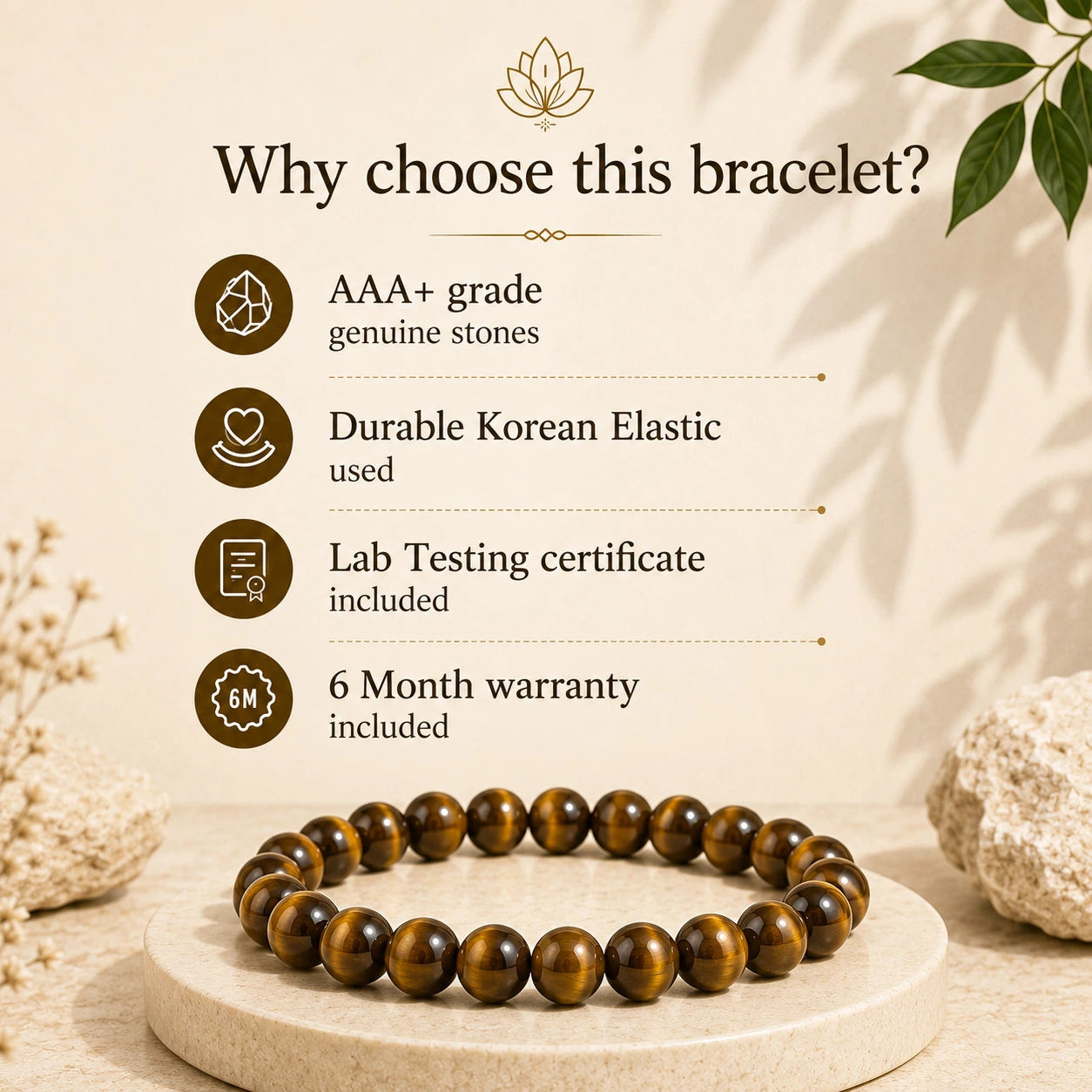 Tiger Eye Bracelet - Confidence